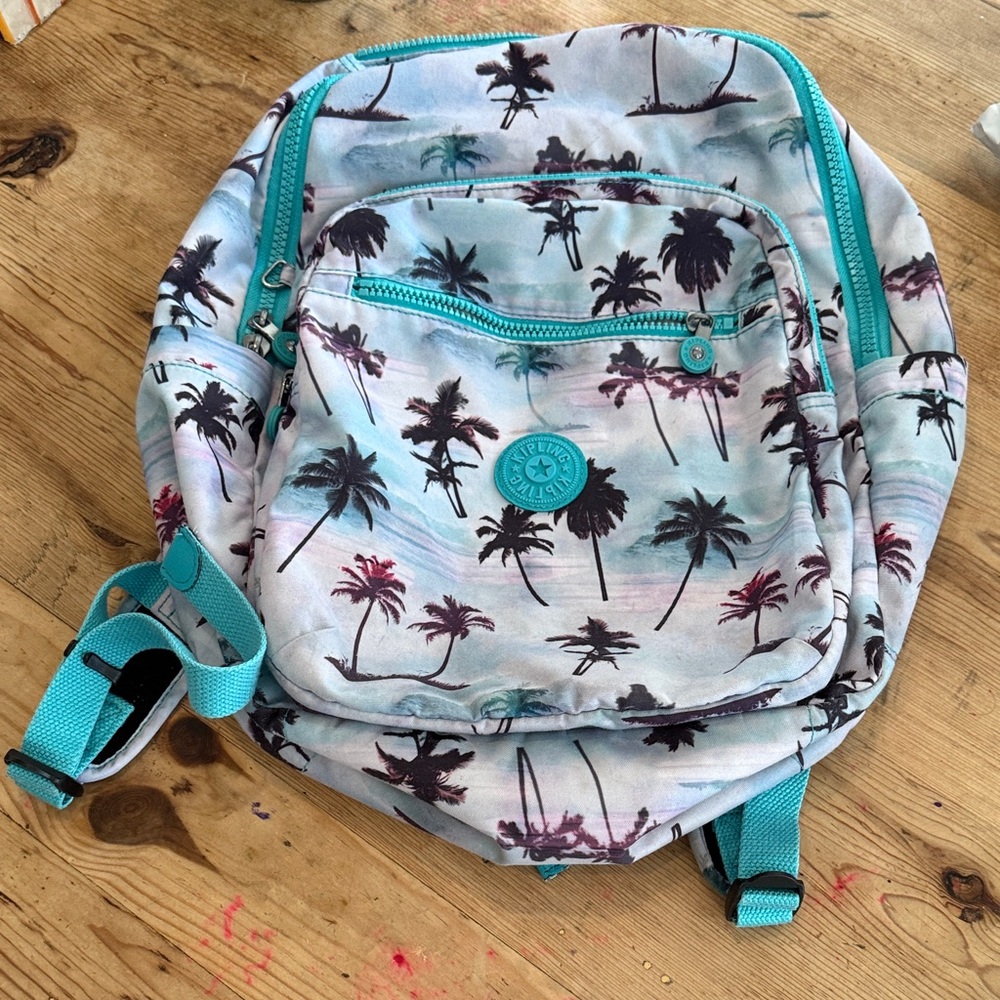 Kipling Tropical Palm Tree Backpack